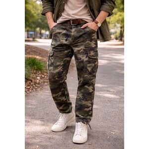 American Eagle Mens Outdoor Utility Camo Cargo Pants 34x30 Streetwear Gorpcore